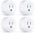 Esicoo – 4 Enchufes Inteligentes Con Conexión Wi-fi, Tempori