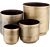 Kalalou – Juego De Macetas De Metal Con Acabado De Latón Env
