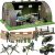 Juguete Click N’ Play De La Base Militar Con Figuras, 74 Pie