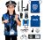 Oficial De Policía De Rol Kit – 15 Pieza Policía Juego De Im