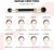 2 Piezas De Jade Rodillo Facial De Kits De Rodillos Con Form