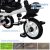 Booway – Triciclo Para Cochecito De Bebé 6 En 1 Con Mango Aj