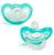 Razbaby Jollypop Bebé Chupete Recién Nacido, 0-3m, Teal, Dou