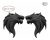 2pcs Upauto Refrescan La Cabeza Del Lobo Del Coche Lateral /