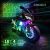 Nineo Motocicleta Rgb Led Franja Kit Multicolor De Neón W /