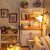 Yinuoday Dollhouse Kit Miniatura Con Muebles, Bricolaje Casa