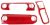 Centro Bestmotoring Rojo Del Coche Consola Ajuste De La Cubi