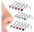 Nariz Anillos Piercing Joyería – Wzpb 60pcs Uñas Nariz Mezcl