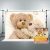Riyidecor Oso De Peluche Muñecas Telón De Fondo De Tela De P
