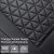 Par De Funda Para Asiento Delantero Patrón D/triángulo Negro