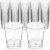 Decorrack 1 Oz Vidrios De Tiro, Claro Duro Plástico Shot Cop