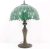 Lámpara De Mesa Estilo Tiffany Lámpara De Cabecera Verde Gli