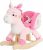 Labebe – Bebé Del Caballo Mecedora, Rosa Paseo Del Unicornio