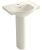 Kohler K-5266-1-96 Veer Pedestal Lavabo Con Solo Grifo Hole,