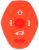 Wfmj 2pcs Silicona Inteligente Rojo Negro Remoto Llavero Bol