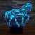 Ilusión Caballo 3d Lámpara Ykl Mundo De La Noche De Luz Led