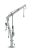 Vestil Wtj-4-g Acero Galvanizado Winch Truck Jib Crane, 1000