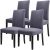 Fuloon 4 Fundas Spandex Para Silla Comedor Lavable Gris