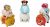 Disney Tsum Tsum 9 Paquete Figuras Serie 3 Estilo # 1