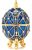 Paiq Azul Real Del Huevo De Faberge Hecho A Mano Único Decor