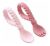 Itzy Ritzy Silicona Cuchara Y Tenedor Set; Bebé Utensilios S