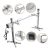 51 Electric Bbq Grill Asador Kit Automático, Ajustable En A
