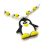 Pingüino De Silicona Oral Sensorial Autismo Masticable Chew