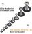 500pcs Negro Nylon Arandelas Planas Arandela Espaciadora Sur