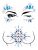 2 Packs Rhinestone Face Breast Body Jewels Festival Rave,mer