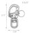Amadget 2 Pcs Giratoria, Libere El Embrague De Resorte Ojo D