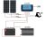 Kit Del Sistema De 200w Panel Solar Monocristalino 12v 100w