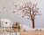 Pegatinas Para Pared Árbol Hojas Al Viento Café/rosa Izquier