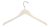 Sswbasics 17 Pulgadas De Marfil De Madera Perchas – Caso 50