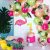 92 Pcs Tropical Globos Arco Garland Kit, Oro Rosa Confeti Ve