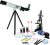 El Elenco Del Microscopio Y Del Telescopio Con El Kit De Sup