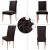 Fuloon 4 Fundas Spandex Para Silla Comedor Lavable Café
