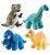 Prextex Alto Qulity Felpa Dinosaurios Paquete De 4 10 » Gra