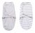 Swaddleme Original De Empañar 2-pk, Gris Del Punto Raya (sm)