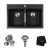 Kraus Kgd-433b 33 1/2 Pulgadas De Doble Montaje 50/50 Doble