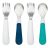 Oxo Tot Formación Tenedor Y Cuchara Set, Teal / Azul Marino