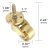 Rzdeal 4pcs Universal Caster Stem 360 Grados De Rotación De