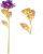 Rosa Artificial Golden Rose 24k De 25.5cm, Púrpura