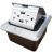 Tapa De Acero Inoxidable Con Enchufes Usb Y Enchufes Imperme
