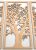 Árbol De La Vida De Arce  3 Paneles De Madera Arte De Pared