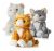 Prextex – Juego De 3 Gatos De Peluche Grande, Diseño Realist