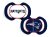Bebé Fanatic 2 Piece Colores Del Equipo Chupete, Patriotas D