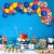 Nplux Circo Globos Arco Kit 130pcs Azul Rojo Amarillo Confet