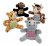 Salvaje Sobre Jesús Peluche Safari Animales (1 Dz)