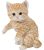Hi-line Gift Ltd Jugando Estatua De Gatito Tabby Naranja