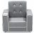 Delta Chelsea Niños Silla Tapizada Con Niños Cup Holder, Gri